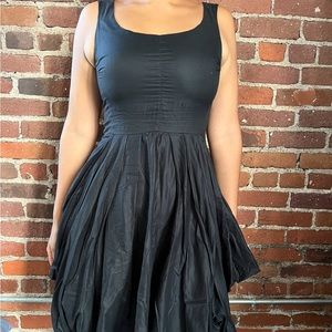 Gary Graham black midi dress